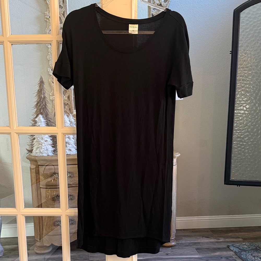 Soma Black Night Shirt Dress XS